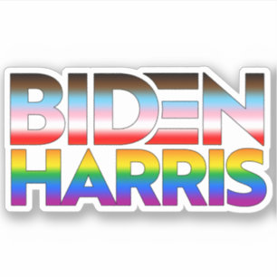 Adesivo Orgulho LGBTQ+ Biden Harris