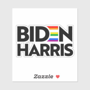 Adesivo Orgulho LGBTQ de Biden Harris