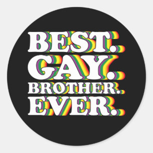 Adesivo Orgulho LGBTQ do Melhor Irmão Gay