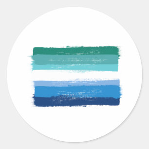 Adesivo ORGULHO MASCULINO GAY PINTADO - Azure