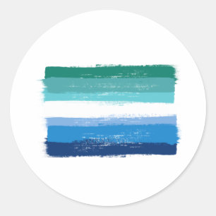 Adesivo ORGULHO MASCULINO GAY PINTADO - Azure