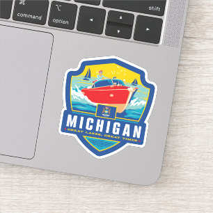 Adesivo Orgulho   Michigan do estado