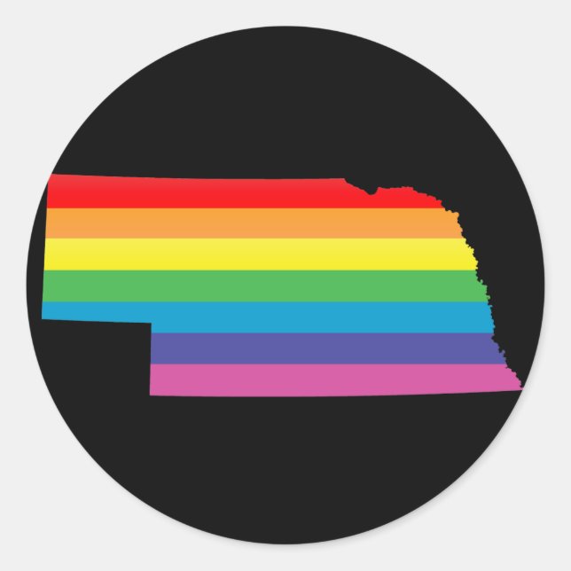 Adesivo orgulho nebraska. (Frente)