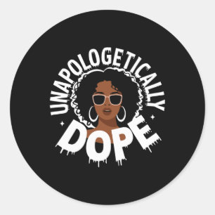 Adesivo Orgulho Negro Melanin Africano sem desculpas