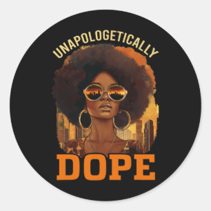 Adesivo Orgulho Negro Melanin Africano sem desculpas