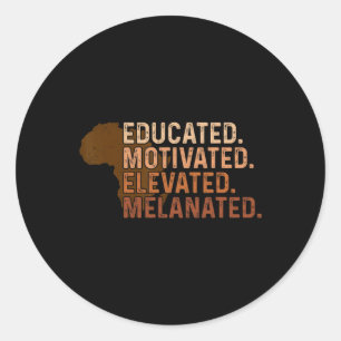 Adesivo Orgulho Negro Melanizado Elevado e Motivado