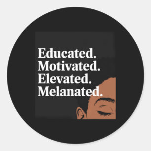 Adesivo Orgulho Negro Melanizado Elevado e Motivado