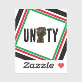 Adesivo orgulho negro vermelho punho verde pano-africano