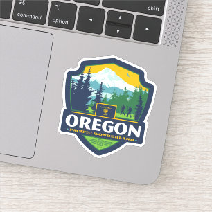 Adesivo Orgulho Oregon do estado