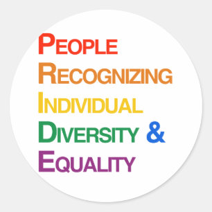 ADESIVO ORGULHO: PESSOAS QUE RECONHECEM A DIVERSIDADE