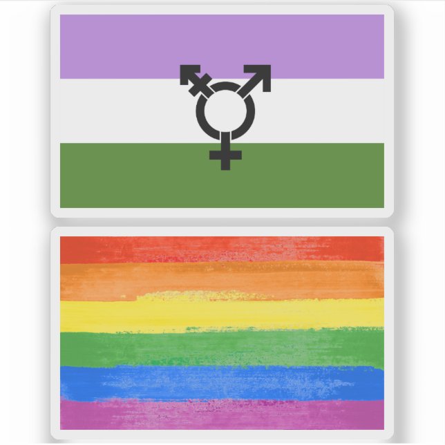Adesivo Orgulho Queer - Gênero Queer (Frente)