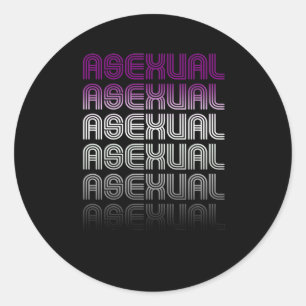 Adesivo Orgulho Retro Asexual