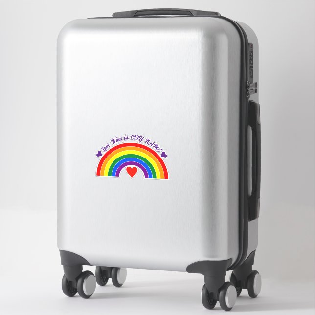 Adesivo Orgulho Sinalizador Rainbow (Mala)