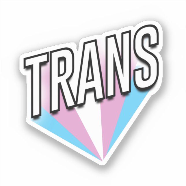 Adesivo Orgulho Trans Explode Trans (Frente)