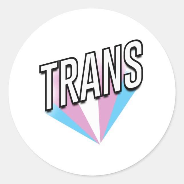 Adesivo Orgulho Trans Explode Trans (Frente)