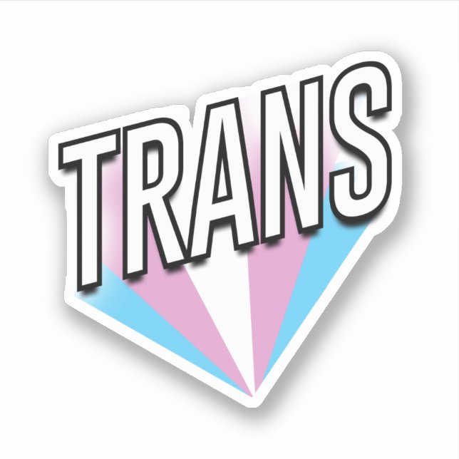 Adesivo Orgulho Trans Explode Trans (Frente)
