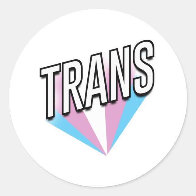 Adesivo Orgulho Trans Explode Trans (Frente)