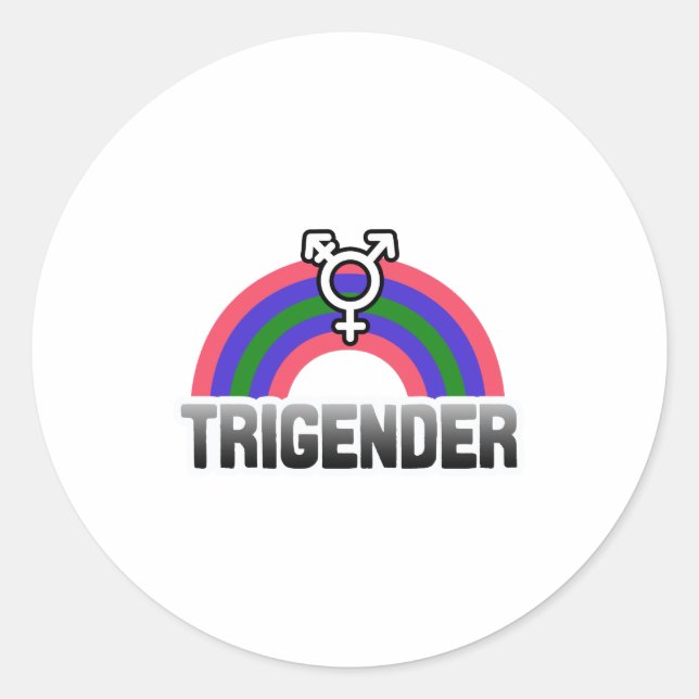 Adesivo Orgulho Trigênero (Frente)