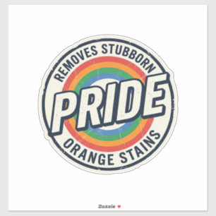 Adesivo Orgulho Vintage Protesto Arco-Íris Crachá Desenho