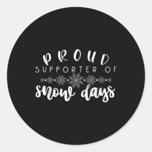 Adesivo Orgulhosa Apoiadora De Dias De Neve Professora Fel