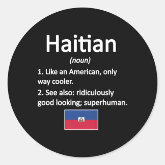 Adesivo Orgulhosa Definição Haitiana Bandeira do Haiti Raí