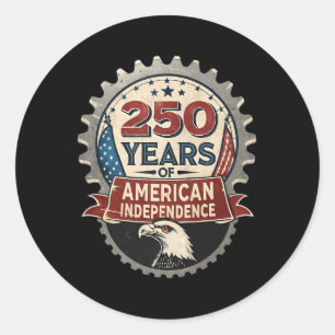 Adesivo Orgulhosa Indústria Americana - 250 Anos De Améric
