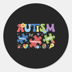 Adesivo Orgulhosa Mãe Autista Cor de Aceitação e Conscient