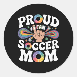 Adesivo Orgulhosa Mãe de Futebol Torcedora Alegre Suporte 