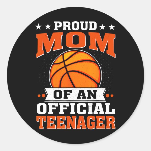 Adesivo Orgulhosa Mãe De Um Adolescente Oficial 13 Birthda (Frente)