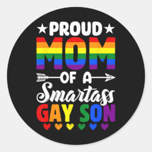 Adesivo Orgulhosa Mãe De Um Filho Gay Inteligente, Lgbtq, 