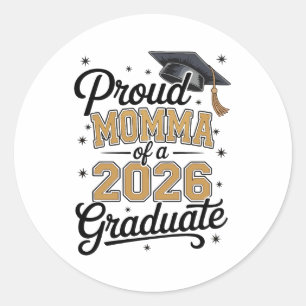 Adesivo Orgulhosa Mãe de um Graduado em 2026 Graduação Dou