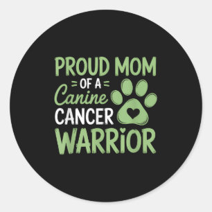 Adesivo Orgulhosa Mãe De Um Guerreiro Cancer Canino