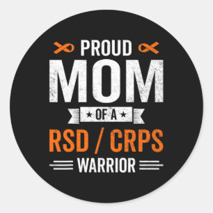 Adesivo Orgulhosa Mãe De Um Guerreiro De Rsd Crps Sensibil