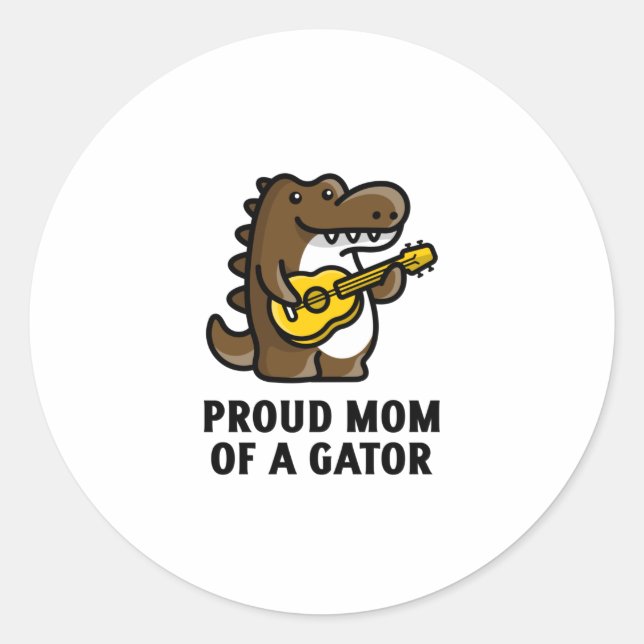 Adesivo Orgulhosa mãe de um jacaré de gator (Frente)