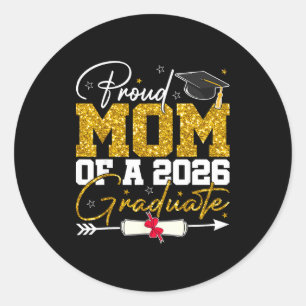 Adesivo Orgulhosa mãe de uma família de graduandos de 2026