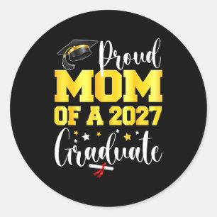 Adesivo Orgulhosa mãe de uma formanda de 2027 último dia d