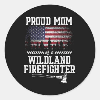 Adesivo Orgulhosa Mãe Wildland Bombeiro
