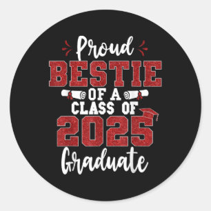Adesivo Orgulhosa Melhor Amiga De Uma Turma De 2025 Gradua