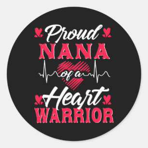 Adesivo Orgulhosa Nana De Uma Consciência Chd Guerreira Ca