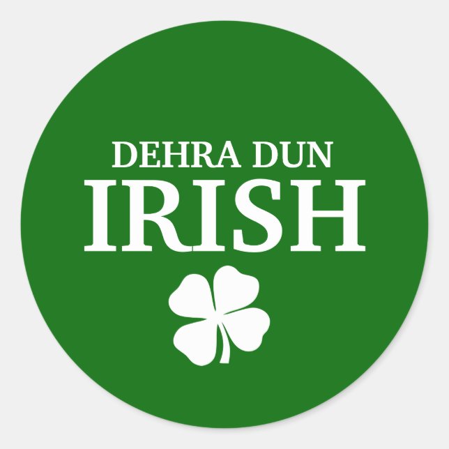 Adesivo Orgulhosa Personalidade Dehra Dun Irish City T Shi (Frente)