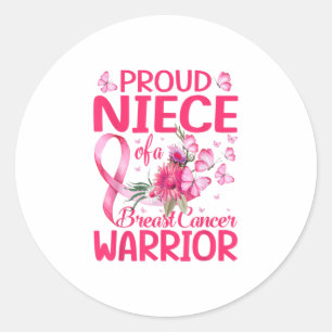 Adesivo Orgulhosa sobrinha de um guerreiro de Cancer