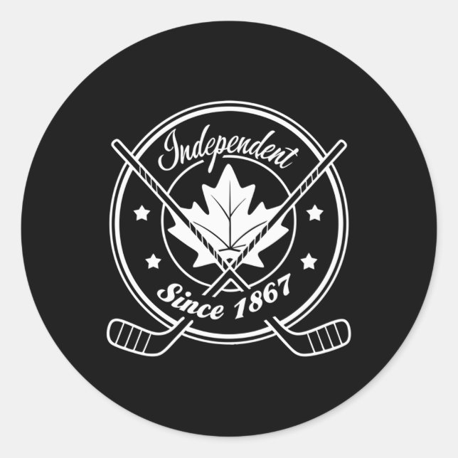Adesivo Orgulhosamente canadense - Independente Desde 1867 (Frente)