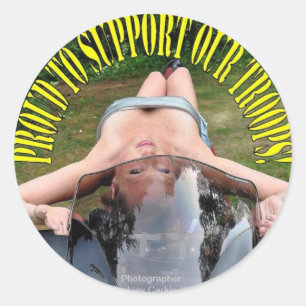 Adesivo Orgulhoso apoiar nosso círculo de Suzuki Hyabusa