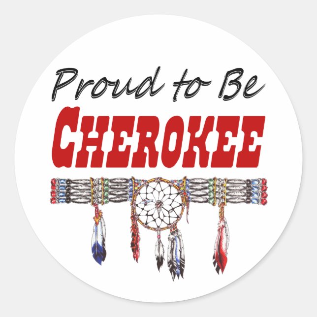 Adesivo Orgulhoso de ser Decal de Janela Cherokee ou Stick (Frente)