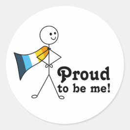 Adesivo Orgulhoso de ser eu, super-herói do orgulho Ace