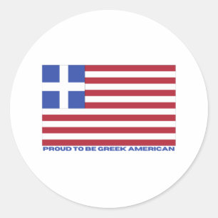ADESIVO ORGULHOSO EM SER AMERICANO GREGO!