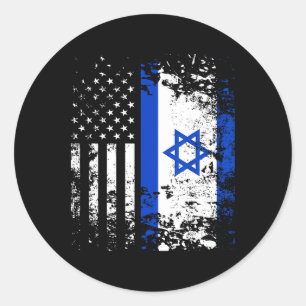 Adesivo Orgulhoso israelense bandeira EUA Patriotismo Orgu
