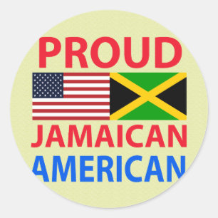 Adesivo Orgulhoso jamaicano-americano