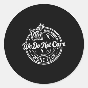 Adesivo Orgulhoso Membro Do Clube Wdnc Skeleton
