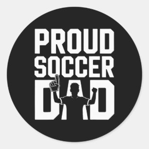 Adesivo Orgulhoso Pai de Futebol Fã Alegre Para os Pais _1